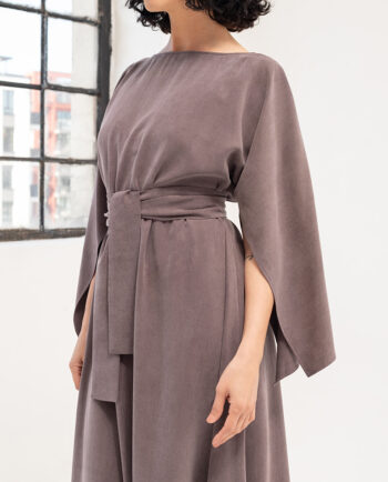 Fuyu dusty plum dress